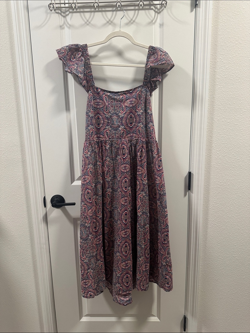 Banana Republic size small blue and pink backless long dress